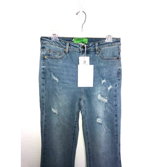 Sandrine Rose Super Flair Distressed Jeans in Rock - 31 - Picture 4 of 11